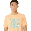 ASICS HIBISCUS SLOGAN T-SKJORTE