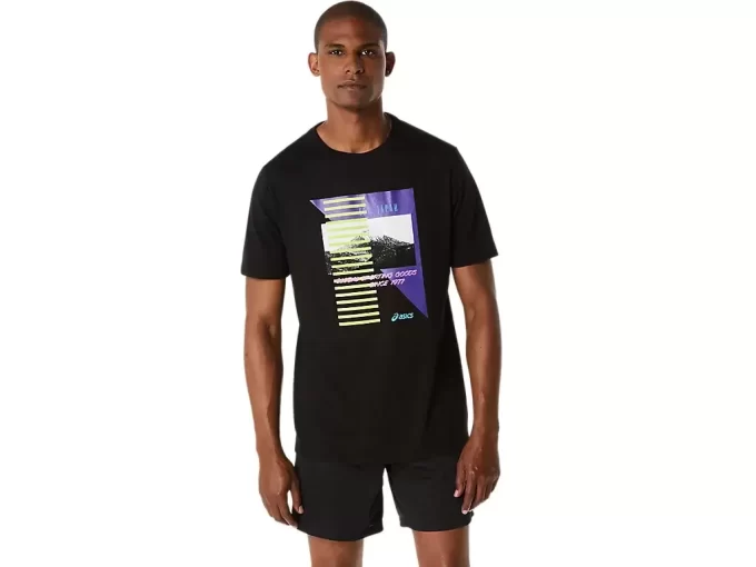 ASICS RETRO KORT ERME T-SKJORTE