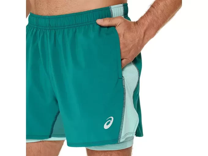 ASICS SILVER 2N1 5IN SHORT ASICS SILVER 2N1 5IN SHORT