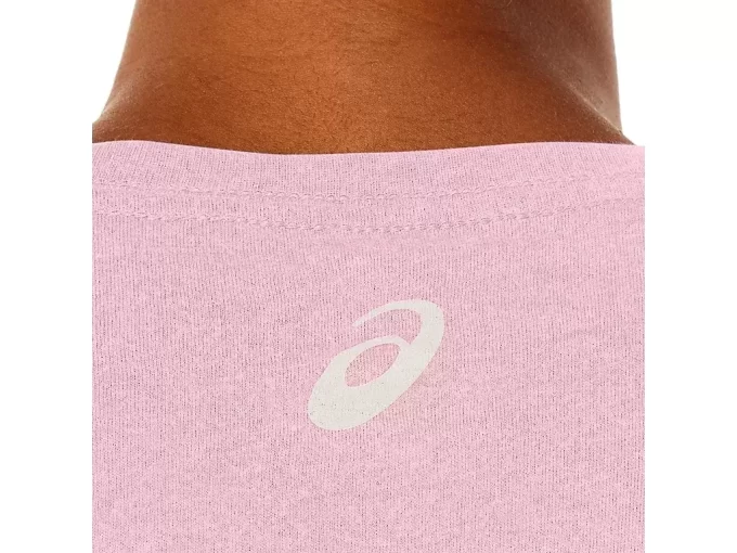 ASICS STRIPETE KORT ERME T-SKJORTE