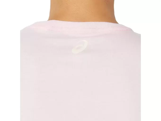 ASICS STRIPETE KORT ERME T-SKJORTE