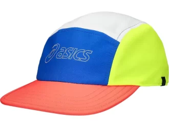 ASICS TRACK CLUB PERFORMANCE RUN 5-PANEL CAP ASICS TRACK CLUB PERFORMANCE RUN 5-PANEL CAP