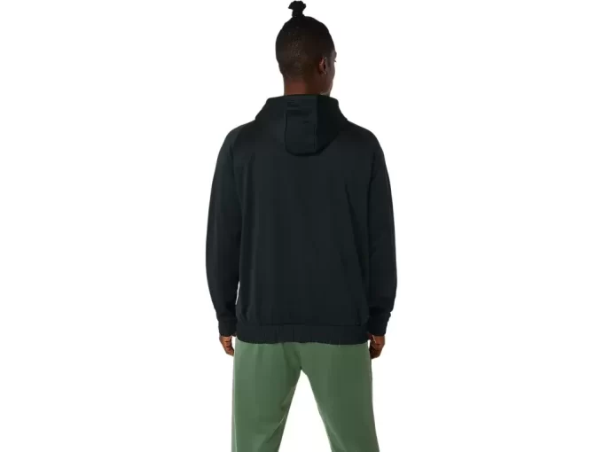 BØRSTET FLEECE-GENSER MED HETTEGENSER