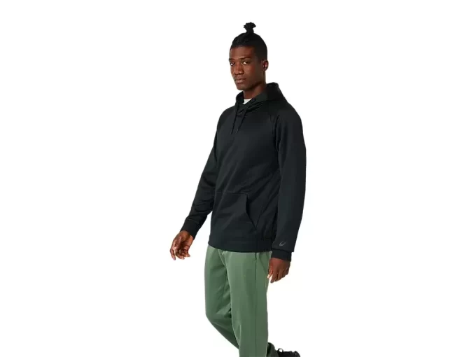 BØRSTET FLEECE-GENSER MED HETTEGENSER