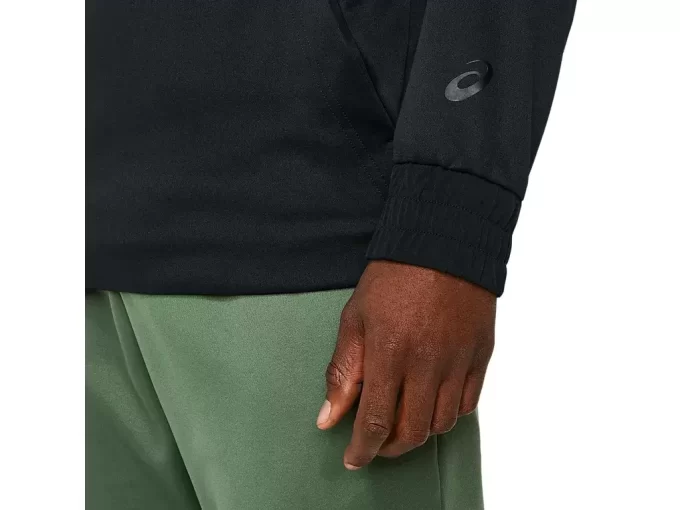 BØRSTET FLEECE-GENSER MED HETTEGENSER