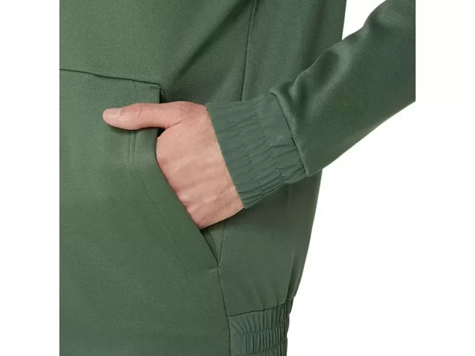 BØRSTET FLEECE-GENSER MED HETTEGENSER