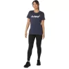 DAME ASICS BLOMSTER-T-SKJORTE MED SLAGORD, KORT ERME