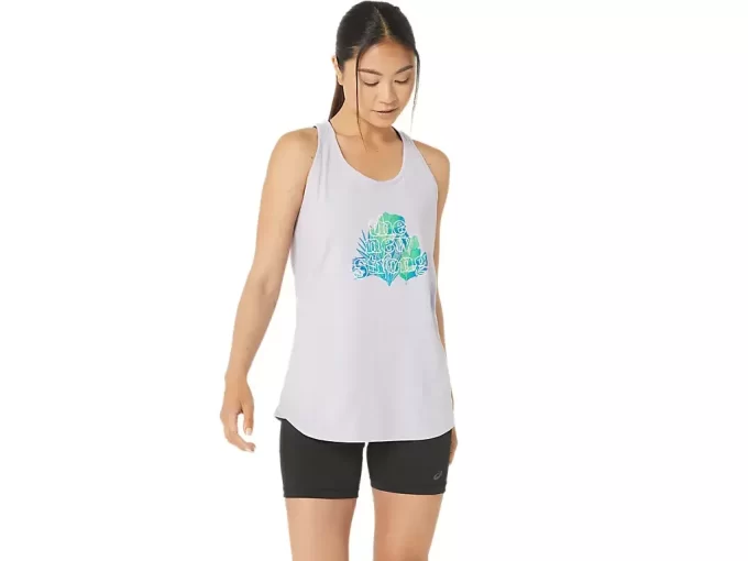 DAME ASICS DEN NYE STRONG PALMS RACERBACK