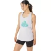 DAME ASICS DEN NYE STRONG PALMS RACERBACK