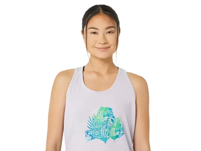 DAME ASICS DEN NYE STRONG PALMS RACERBACK