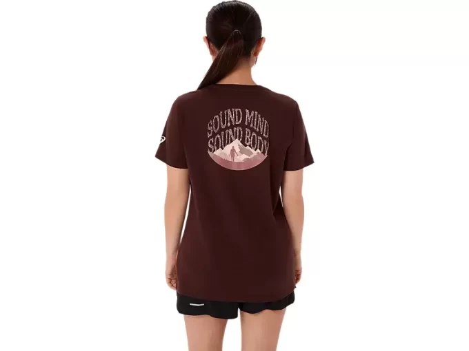 DAME ASICS NATURE V-HALS KORT ERME T-SKJORTE