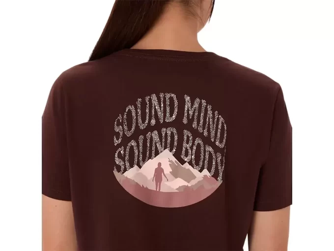 DAME ASICS NATURE V-HALS KORT ERME T-SKJORTE