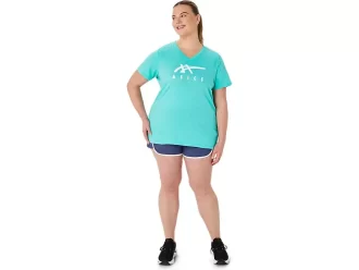 DAME ASICS STRIPER V-HALS