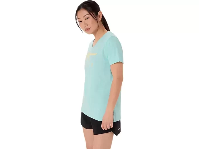 DAME ASICS STRIPER V-HALS