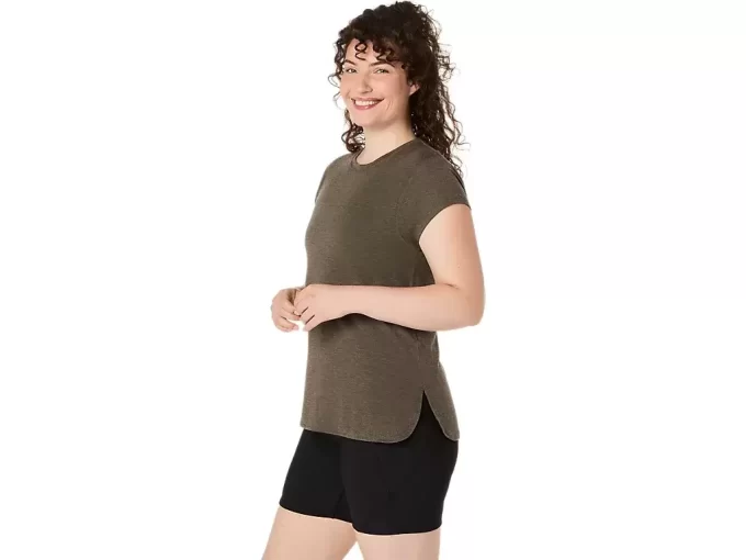 DAME HEATHER TOPP MED CREWN HALS