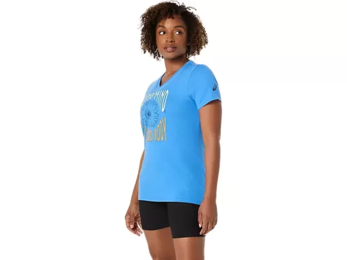 DAME V-HALS MED SOLSIKKESLAG