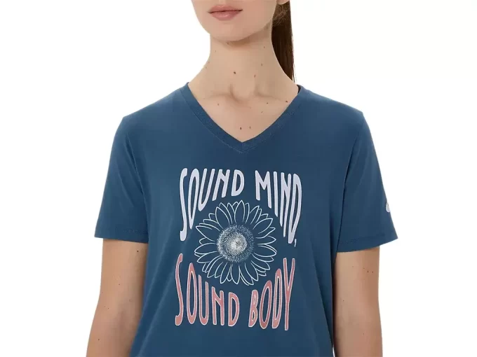 DAME V-HALS MED SOLSIKKESLAG