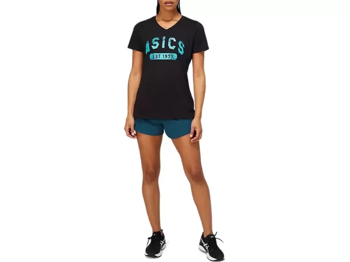 DAMEKORT ERME T-SKJORTE MED V-HALS, EST. 1977