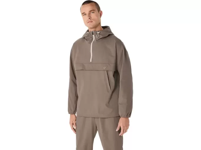 DOBBELT VEVET AVSLAPPET PULL OVER-JAKKE