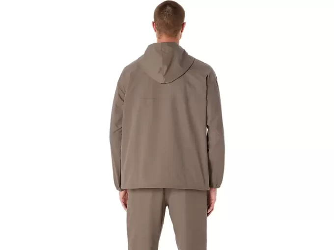 DOBBELT VEVET AVSLAPPET PULL OVER-JAKKE