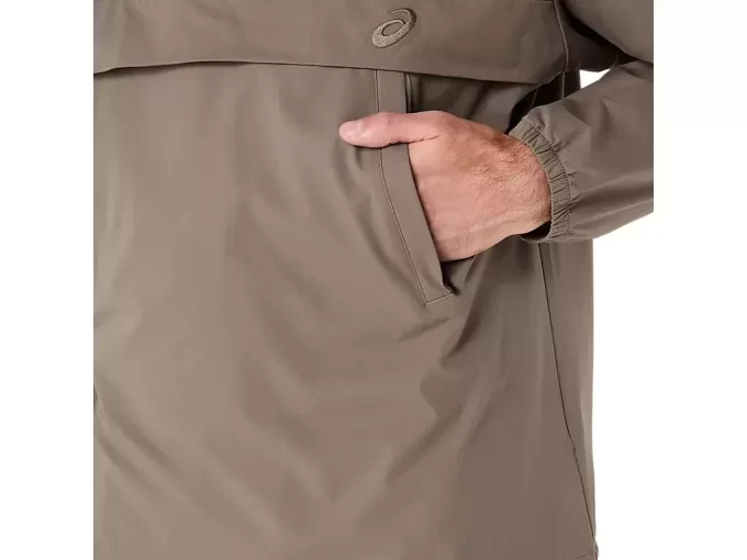 DOBBELT VEVET AVSLAPPET PULL OVER-JAKKE