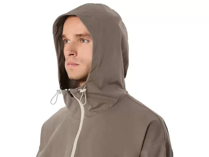 DOBBELT VEVET AVSLAPPET PULL OVER-JAKKE