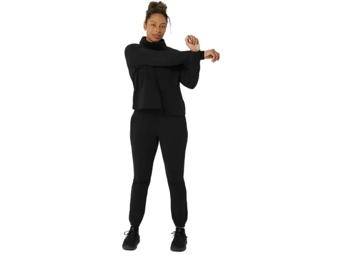 FRENCH TERRY TOPP MED HØY HALS