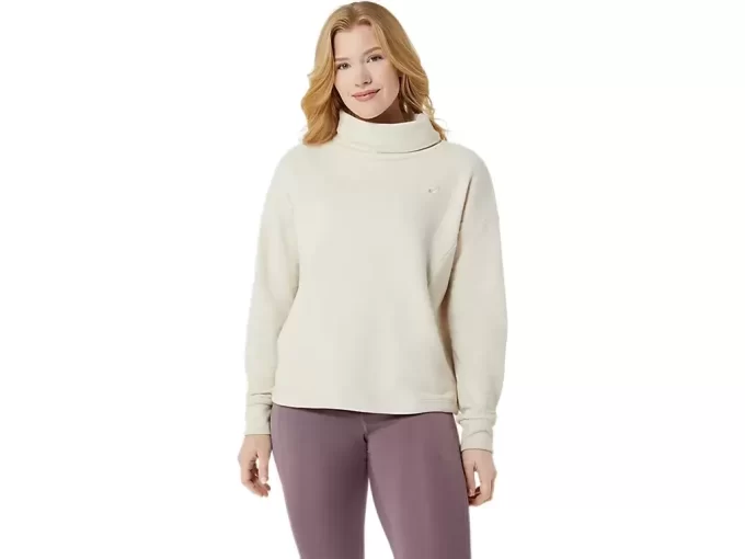 FRENCH TERRY TOPP MED HØY HALS