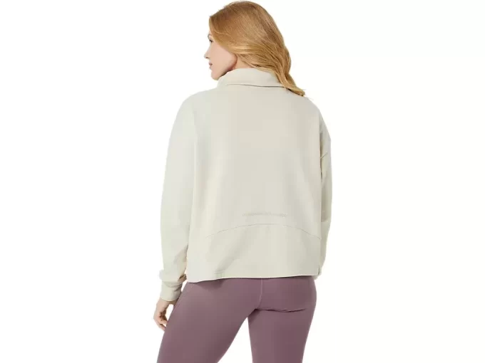 FRENCH TERRY TOPP MED HØY HALS