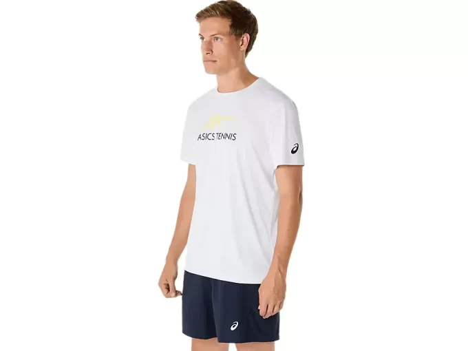 HERRE COURT GRAFISK T-SKJORTE