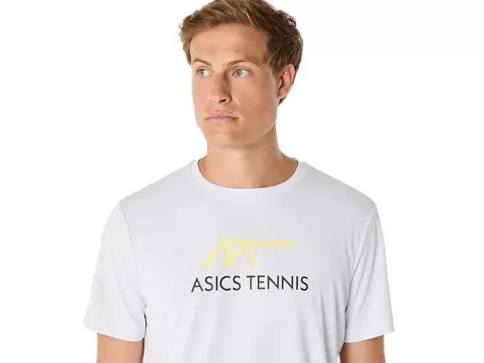 HERRE COURT GRAFISK T-SKJORTE