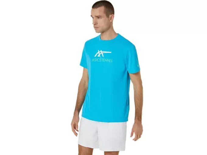 HERRE COURT GRAFISK T-SKJORTE