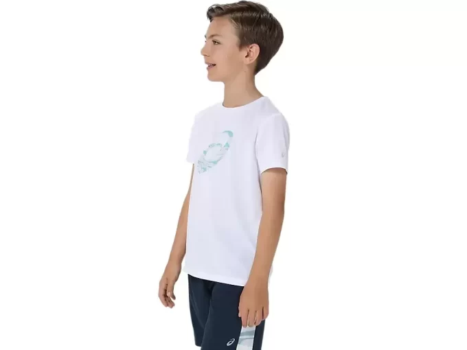 SPIRAL GRAFISK KORT ERME T-SKJORTE