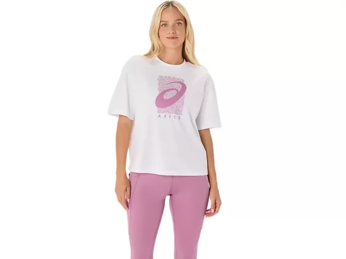TRENINGSKJERNEN ASICS SPIRAL GRAPHIC RELAXED T-SKJORTE