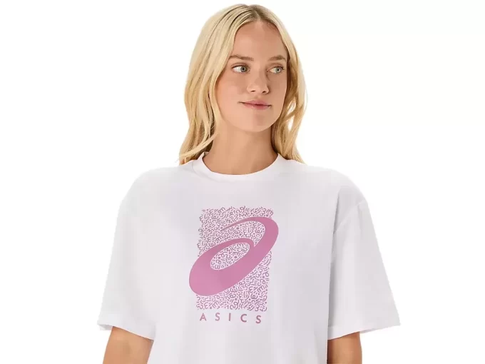 TRENINGSKJERNEN ASICS SPIRAL GRAPHIC RELAXED T-SKJORTE