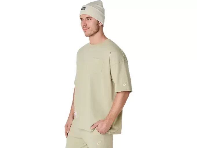 TYGG T-SHIRT MED AVSLAPPET LOMME