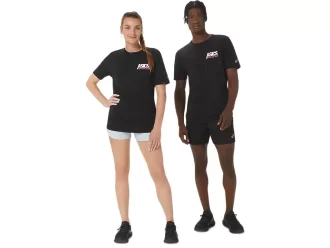 UNISEX ASICS SMSB 1977 RUN CLUB KORTARMET T-SKJORTE