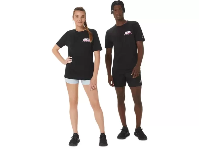 UNISEX ASICS SMSB 1977 RUN CLUB KORTARMET T-SKJORTE
