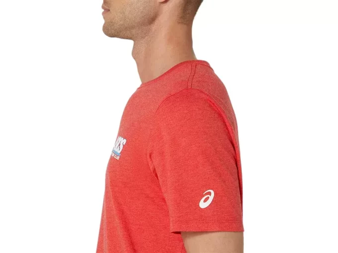 UNISEX ASICS SMSB 1977 RUN CLUB KORTARMET T-SKJORTE