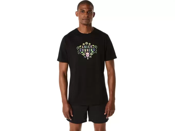 UNISEX DAY OF THE DEAD KORT ERME T-SKJORTE