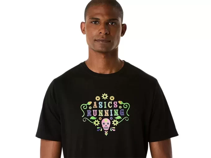 UNISEX DAY OF THE DEAD KORT ERME T-SKJORTE