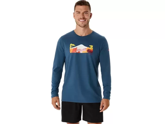 UNISEX LANGERMET HØSTSPORTST-T-SKJORTE